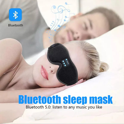 3D Bluetooth Headphones Eye Mask – Sleep Eye Mask with Music Headband for Travel & Relaxation