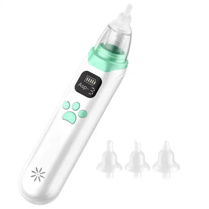 Electric Nasal Aspirator for Babies and Young Children – Newborn Nasal Mucus Cleaner & Electric Nasal Irrigator Tool