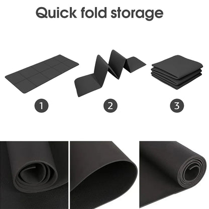 Anti-Slip Yoga Mat for Exercise, Pilates & Gymnastics – 4MM EVA Comfort Foam