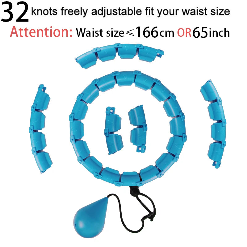 Smart Weighted Hula Hoop – Exercise Hoop for Adults with Adjustable Weight & Detachable Design, Home Fitness Equipment for Home