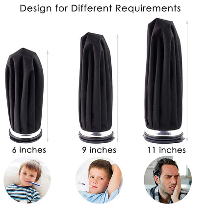 Reusable Ice Pack & Hot Water Compress Bag for Knee, Injuries, Headaches, Kids & Adults