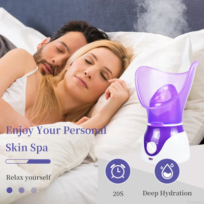 50ML Mini Face Steamer & Nose Steamer – Portable Facial Steamer for Deep Hydration, Pore Cleansing & Daily Skin Care
