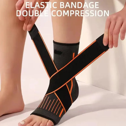 Adjustable Compression Ankle Support for Men & Women – Running, Hiking, Basketball Ankle Brace for Sports Protection