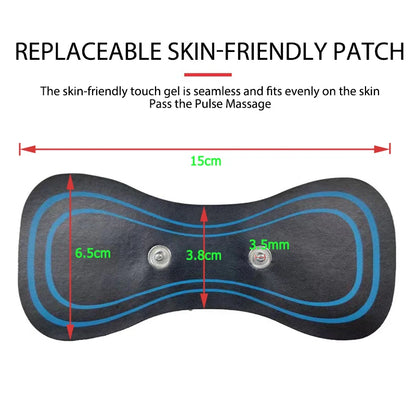Gel Pads for EMS Muscle Stimulator – Replacement Body Massager Patches for Neck, Hip Trainer & Muscle Stimulator Devices