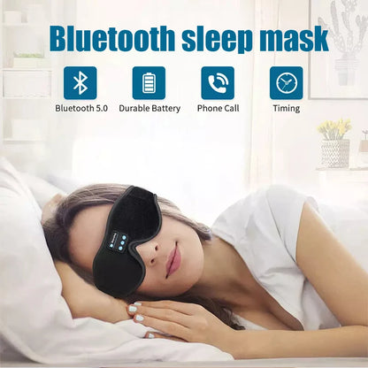 3D Bluetooth Headphones Eye Mask – Sleep Eye Mask with Music Headband for Travel & Relaxation