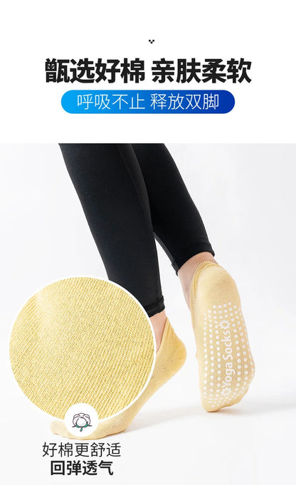 EU 35-42 Silicone Anti-Slip Backless Yoga Socks Women Pilate Socks  Indoor Dance Ballet Fitness Sports Socks for Fitness Gym