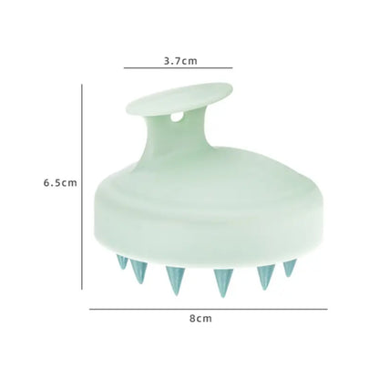 Silicone Shampoo Brush & Head Scalp Massager – Hair Washing Comb & Body Massage Tool for Bath, Shower & Salon Use