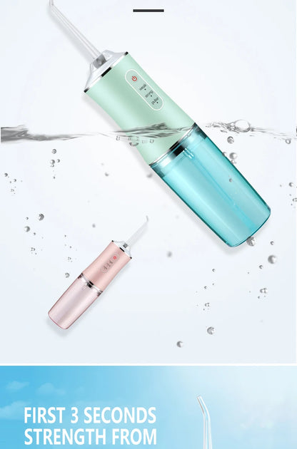 Portable Smart Oral Irrigator & Dental Water Flosser – 4 Jets, 3 Modes, Rechargeable Teeth Cleaner for Orthodontic Care