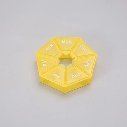 Mini Small Pill Organizer – Portable Pocket-Size Pill Box Container for Travel & 7-Day Medicine Storage