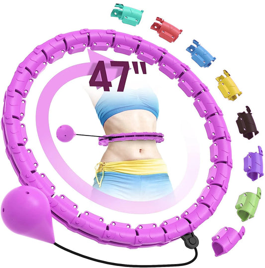 Smart Weighted Hula Hoop – Exercise Hoop for Adults with Adjustable Weight & Detachable Design, Home Fitness Equipment for Home