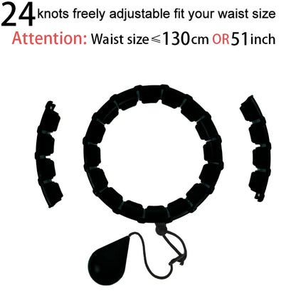 Smart Weighted Hula Hoop – Exercise Hoop for Adults with Adjustable Weight & Detachable Design, Home Fitness Equipment for Home