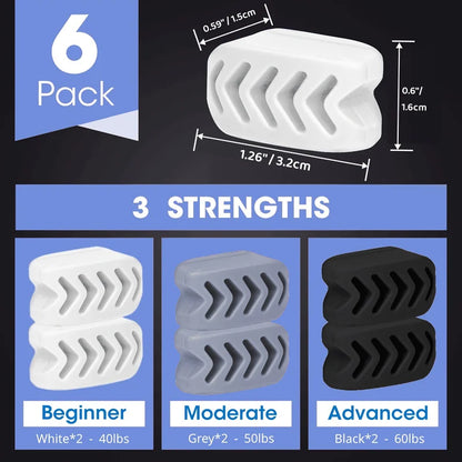 40/50/60LBS Silicone Jaw Exerciser Ball Detachable Jaw Trainer – Jawline Chewing Device & Facial Muscle Training Tool