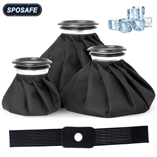 Reusable Ice Pack & Hot Water Compress Bag for Knee, Injuries, Headaches, Kids & Adults