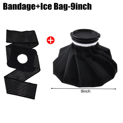 Reusable Ice Pack & Hot Water Compress Bag for Knee, Injuries, Headaches, Kids & Adults