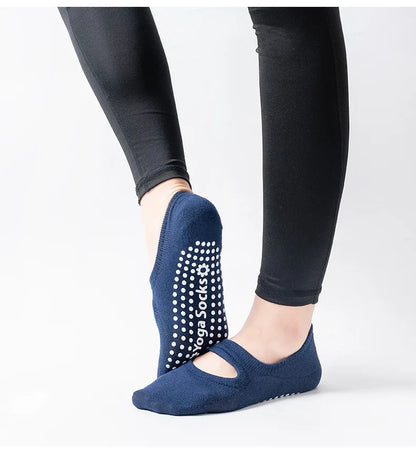 EU 35-42 Silicone Anti-Slip Backless Yoga Socks Women Pilate Socks  Indoor Dance Ballet Fitness Sports Socks for Fitness Gym